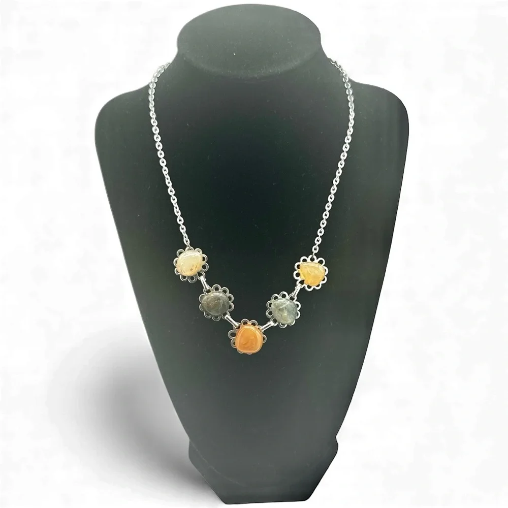 Vintage Polished‎ Stone Necklace